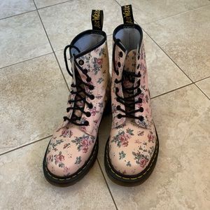 Dr. Martens Floral Boots
